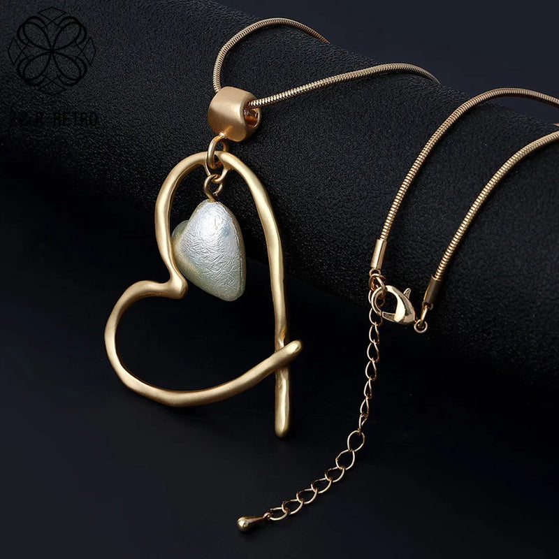 Silver Heart Pendant Necklaces for Women
