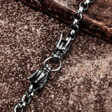 Dragon Head Chain Bracelet Stainless Steel Hand Chain for Boyfriend