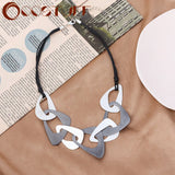 Gothic Choker Necklace with Pendant Chain, Women's Jewelry Accessory