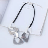 Gothic Choker Necklace with Pendant Chain, Women's Jewelry Accessory