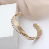 Colorful Crystal Open Bracelet Bangle For Women