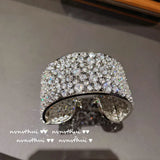 Pave Zircon Bracelet for Women Cubic Zirconia Bangle Wedding Jewelry