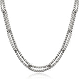 Vintage Metal Choker Link Chain Necklace for Women