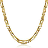 Vintage Metal Choker Link Chain Necklace for Women