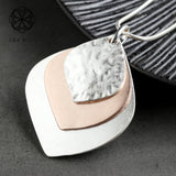 Leaf Pendant Long Chain Necklace for Women Plant Jewelry Female Accessories