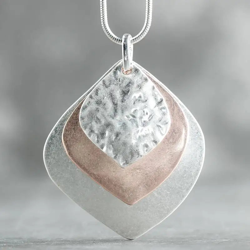 Leaf Pendant Long Chain Necklace for Women Plant Jewelry Female Accessories