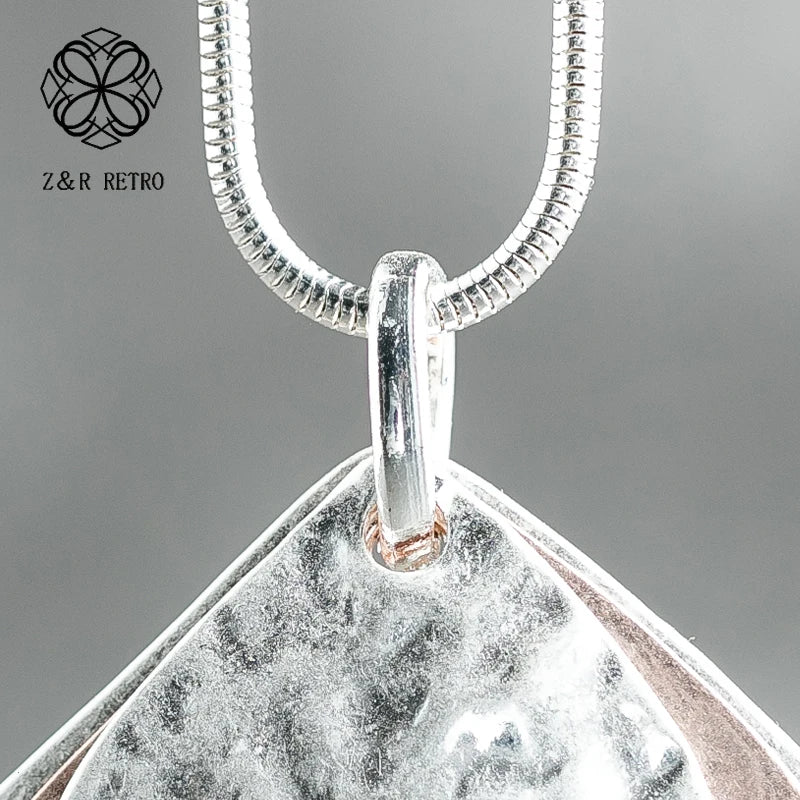 Leaf Pendant Long Chain Necklace for Women Plant Jewelry Female Accessories