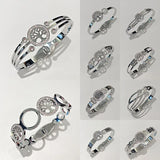 Life Tree Charm Bracelet Crystal Bangle Gift Cubic Zirconia Jewelry