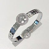 Life Tree Charm Bracelet Crystal Bangle Gift Cubic Zirconia Jewelry