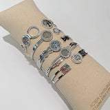 Life Tree Charm Bracelet Crystal Bangle Gift Cubic Zirconia Jewelry