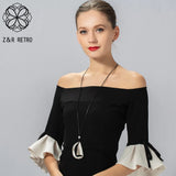 Long Chains Collar Necklace Silver Geometric Pendant Costume Jewelry