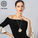 Long Chains Necklace Collar Pendants Suspension Costume Goth Jewelry Women