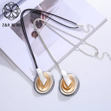 Long Chains Necklace Collar Pendants Suspension Costume Goth Jewelry Women