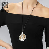 Long Chains Necklace Collar Pendants Suspension Costume Goth Jewelry Women
