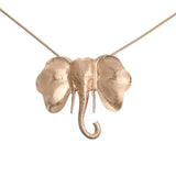 Long Neck Chains Necklace for Women Kpop Elephant Suspension Pendant