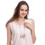 Long Neck Chains Necklace for Women Kpop Elephant Suspension Pendant