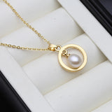 Pink Freshwater Pearl Pendant Necklace for Women