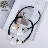 Vintage Geometric Choker Necklace for Women