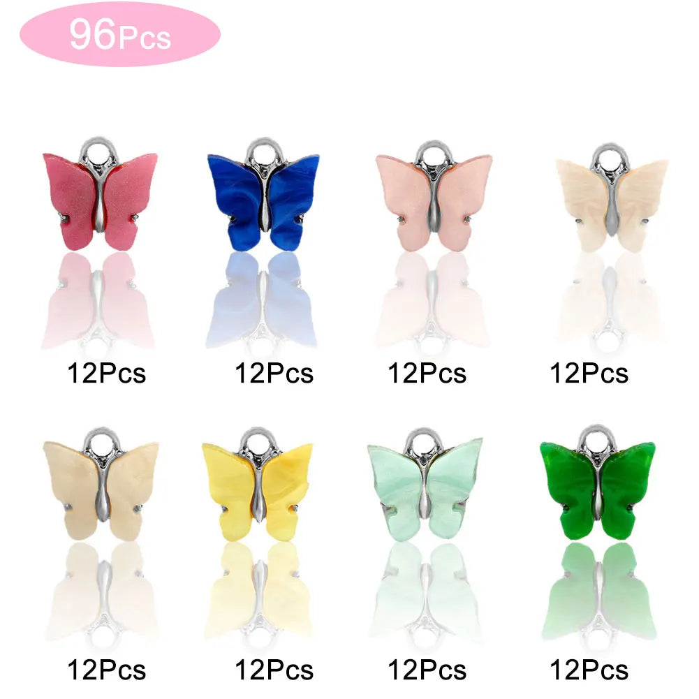 Butterfly Charms Box Set for DIY Jewelry Making