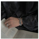 Metal Buckle Bracelet for Men and Women