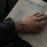 Metal Buckle Bracelet for Men and Women