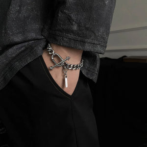 Metal Buckle Bracelet for Men and Women