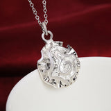 Rose Flower 925 Sterling Silver Jewelry Set for Women