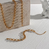 18k Plated Chain Bracelets Anklet for Women