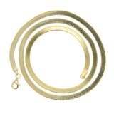 Punk Layered Flat Blade Snake Chain Choker Necklace for Women