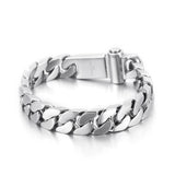 Men's Chain Cuban Bracelet 13mm Punk Stainless Steel