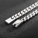Men's Chain Cuban Bracelet 13mm Punk Stainless Steel