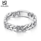 Men's Chain Cuban Bracelet 13mm Punk Stainless Steel