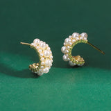 Simulation Pearl Earrings Wedding Jewelry Sweet Temperament