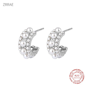 Simulation Pearl Earrings Wedding Jewelry Sweet Temperament
