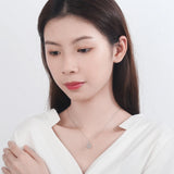 Stars Moon Planet 925 Silver Chain Necklace SNE464