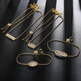 Zircon English Letter Punk Rock Necklace Statement Necklaces