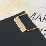 Zircon English Letter Punk Rock Necklace Statement Necklaces
