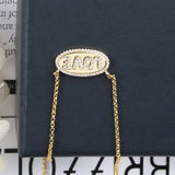 Zircon English Letter Punk Rock Necklace Statement Necklaces