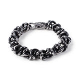 Punk Men's Bracelet Skull Stainless Steel Jewelry