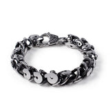 Punk Men's Bracelet Skull Stainless Steel Jewelry