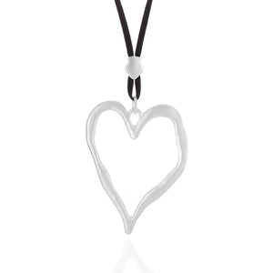 Heart Shape Long Chains Pendant Necklace for Women