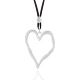 Heart Shape Long Chains Pendant Necklace for Women