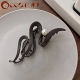 Geometric Wave Claw Clips for Thick Hair