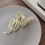 Geometric Wave Claw Clips for Thick Hair