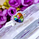 Heart Rings with Austrian Crystal for Women Girls