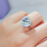 Heart Rings with Austrian Crystal for Women Girls