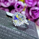 Heart Rings with Austrian Crystal for Women Girls