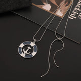 Long Chains Necklace for Women with Anchor Pendant Stranger Things