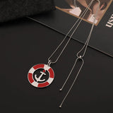 Long Chains Necklace for Women with Anchor Pendant Stranger Things