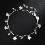 Pretty Butterfly Bracelet 925 Sterling Silver Zircon Wedding Party Jewelry